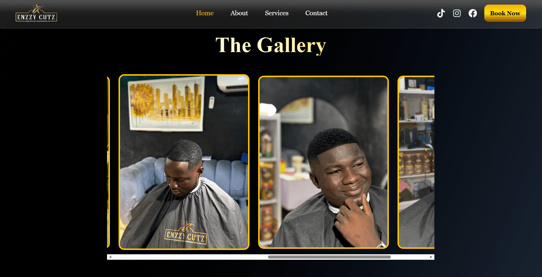 Barbing Salon Website