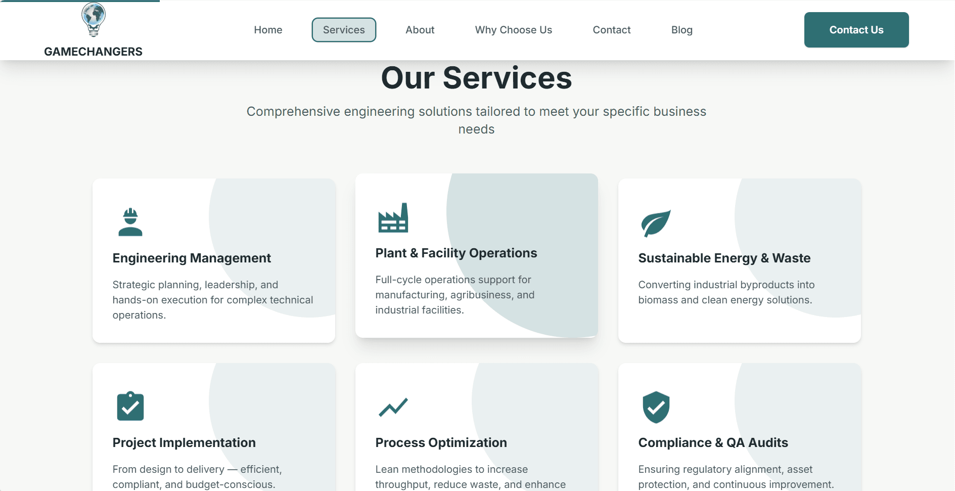 Engineering Consulting Website
