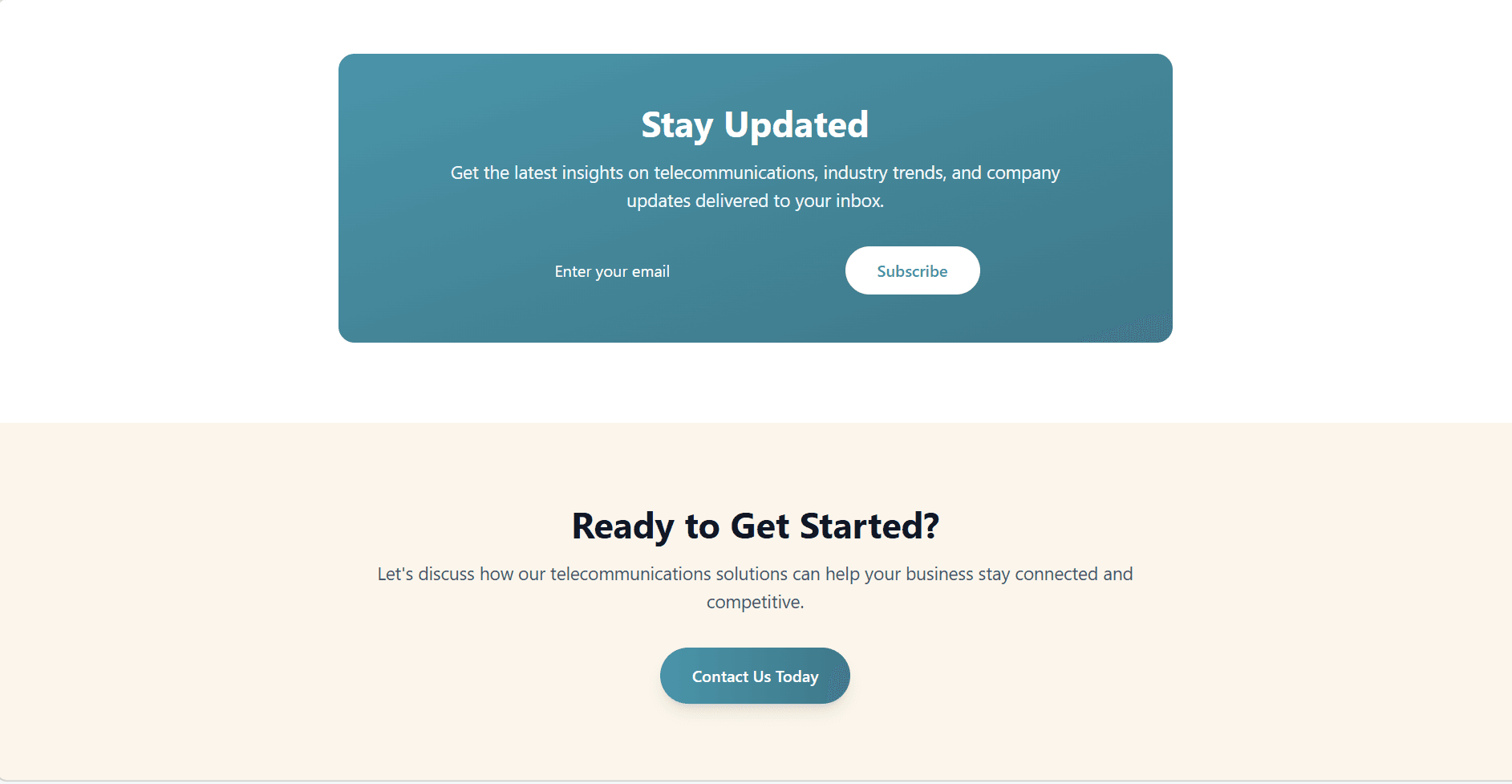 Telecommunications Website
